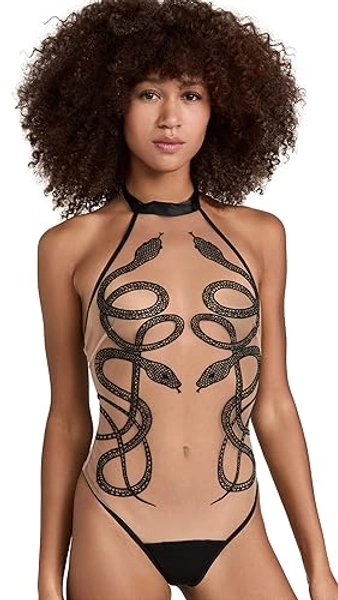 Thistle and Spire Women's Medusa Thong Bodysuit
