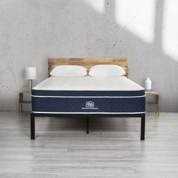 Brooklyn Bedding Standard 14" Queen Plush Hybrid Mattress with Cooling Cover