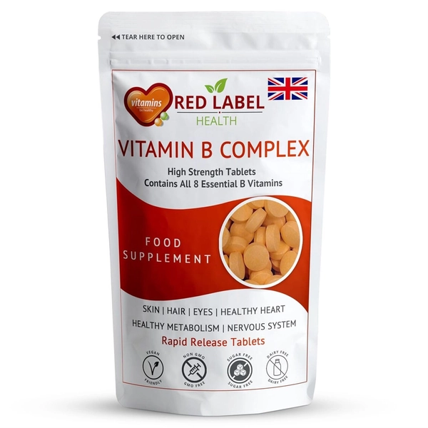 Vitamin B Complex 360 Tablets High Strength B1 B2 B3 B5 B6 B7 B9 B12 - UK