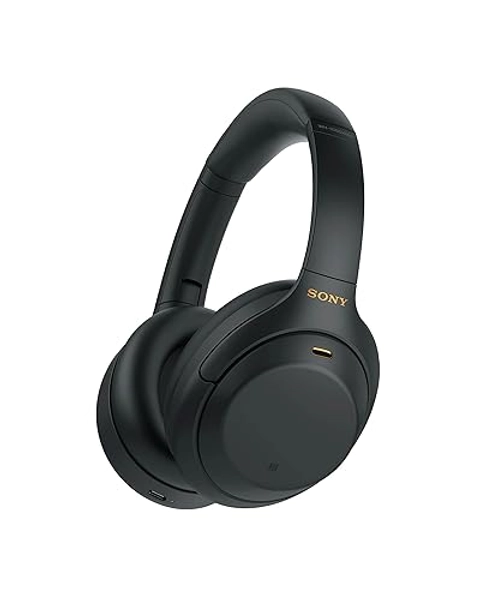 Sony WH-1000XM4 Wireless Industry Leading Noise Canceling Overhead Headphones with Mic for Phone-Call and Alexa Voice Control, Black
