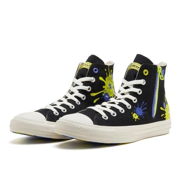 Splatoon3 x CONVERSE ALL STAR Z HI 31312701 Black, 31312700 White Unisex Shoes