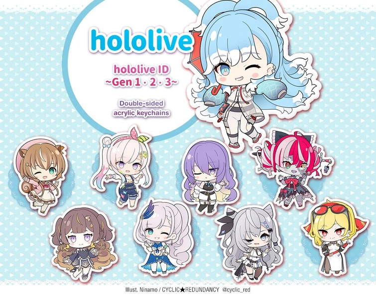 hololive ID | acrylic keychains