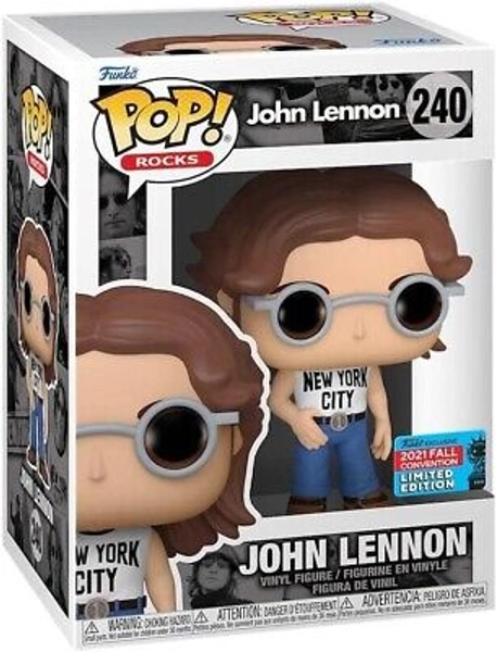 NYCC 2021 Fall Con POP! Rocks John Lennon NYC Shirt Vinyl Figure Funko 889698586283 | eBay