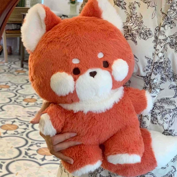 Red Panda Plush Cute Fox Stuffed Toys Animal Plushies Raccoon Plush - E