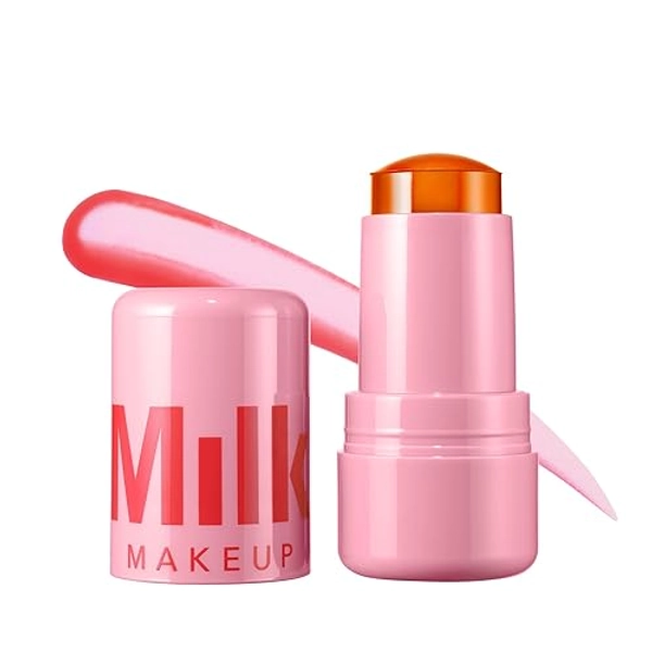 Milk Makeup Cooling Water Jelly Tint, Fizz (Soft Peach) - 0.17 oz - Sheer Lip & Cheek Stain - Buildable Watercolor Finish - 1,000+ Swipes Per Stick - Vegan, Cruelty Free