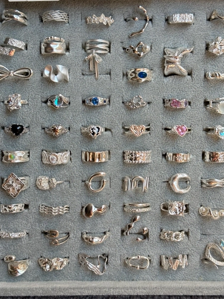 chunky rings collection - 925 sterling silver chunky rings | statement rings | unisex trendy accessories | adjustable bold rings