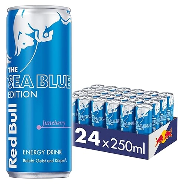 Red Bull Energy Drink, Summer Edition Juneberry, 24 x 250 ml, Dosen Getränke 24er Palette, OHNE PFAND