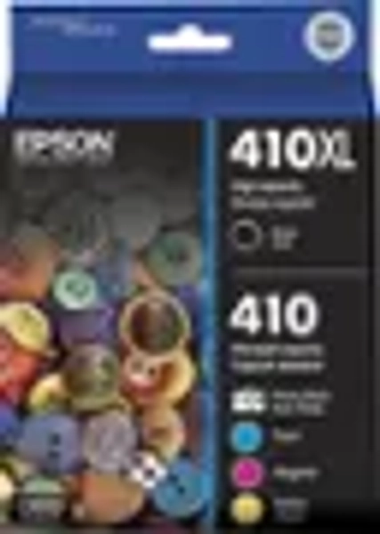 Epson - 410/410XL 5-Pack High-Yield and Standard Capacity Ink Cartridges - Black/Photo Black/Cyan/Magenta/Yellow