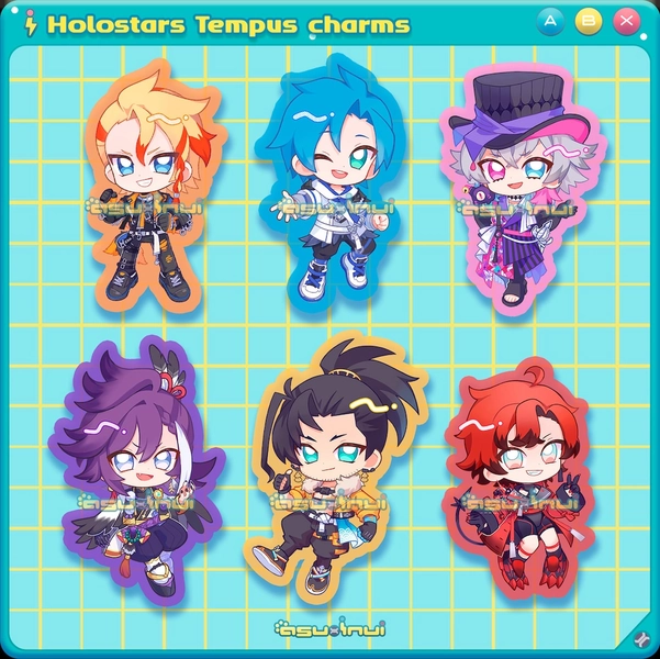 Holostars Tempus Charms - Etsy