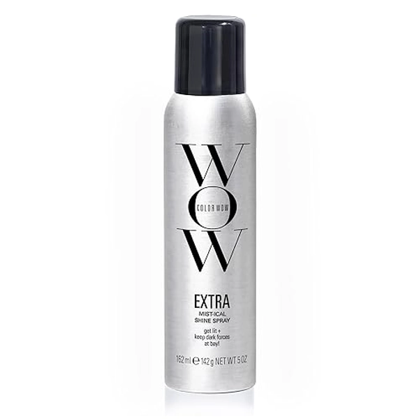 COLOR WOW Extra Shine Spray - LightWeight & Non-Greasy Formula | Heat Protection, Frizz Control, and Silky Hair | For All Hair Types