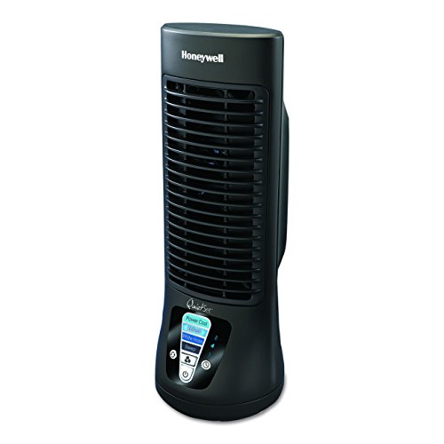 Honeywell HTF210B QuietSet Personal Table Fan, Black – Oscillating Personal Fan with Quiet Operation and 4 Levels of Power and Sound - Fan
