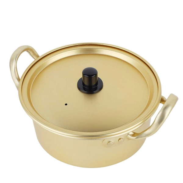 Koreaanse Noodle Ramen Pot, Korean Food Ramen Noodle Pot Ramyun Fornuis voor Koken, Soep, Curry, Pasta, Stoofpot en Meer(16cm)
