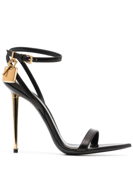TOM FORD Padlock 105mm leather sandals | 36