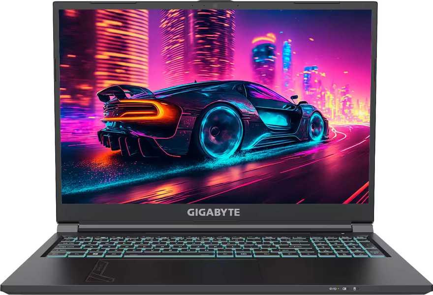 GIGABYTE G6 KF 16" 165Hz Gaming Laptop IPS Intel i7-13620H with 32GB RAM NVIDIA GeForce RTX 4060 1TB SSD Black G6 KF-H3US864KH