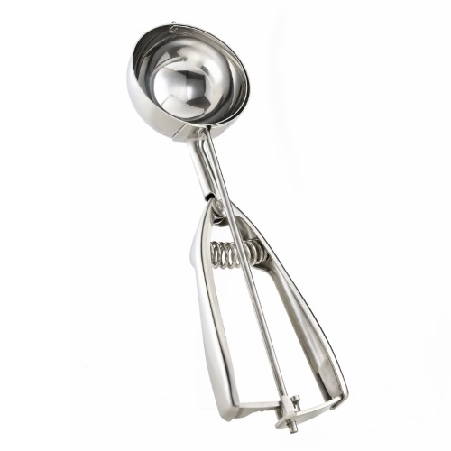 Solula-Stainless-Large-Muffin-Scoop, Large Cupcake Muffin Batter Dispenser, Large Ice Cream Cupcake Muffin Batter Scoop, Food-Grade 18/8 Stainless Steel, Size 10 - #10 (5.5 Tbsp)