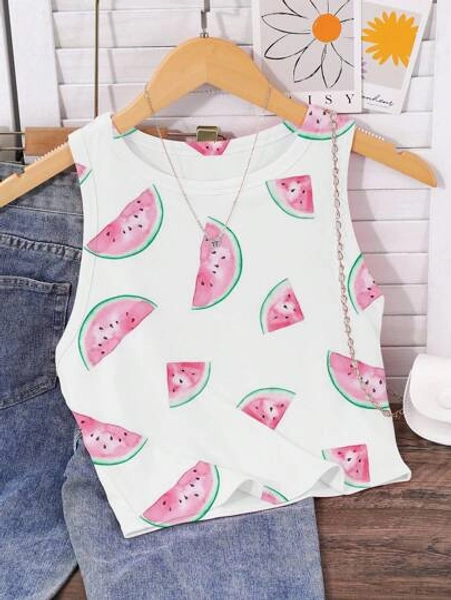 Summer Refreshing Watermelon Digital Print 