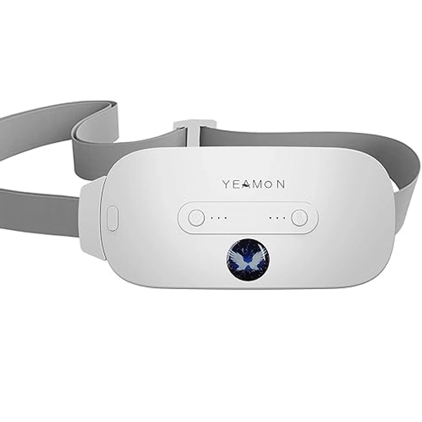 Portable Cordless Heating Pad for Cramps, Electric Waist Belt Device, Fast with 3 Heat Levels and Massage Modes, Back or Belly Women Girl(White)