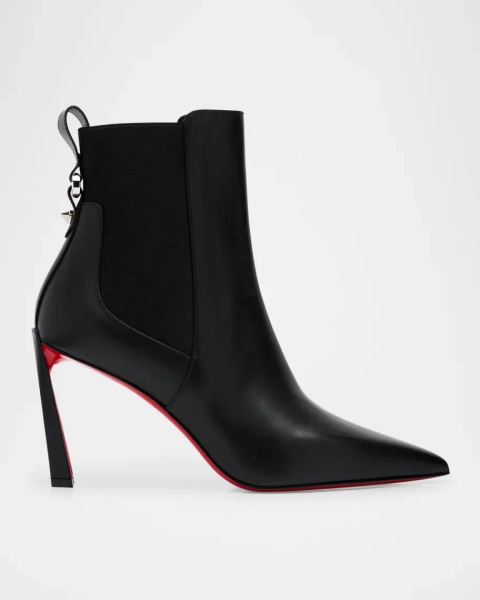 Condodo Leather Red Sole Ankle Boots