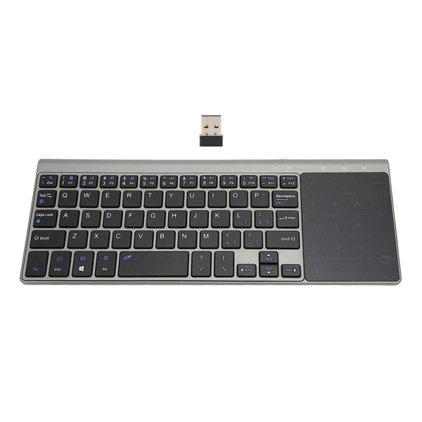 Draadloos Toetsenbord-touchpad met Touchpad,2.4G Draadloos QWERTY-toetsenbord met Trackpad,draagbare Ultradunne Ergonomische Schrijfmachine,voor Computer-laptop-tablet