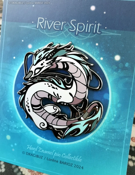 River Spirit Dragon - Hard Enamel Pin