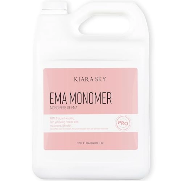 KIARA SKY EMA Monomer - Professional Acrylic Nail Liquid, 128 Fl Oz (1 Gal)