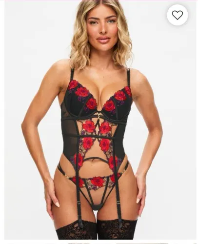 Caged Rose Padded Basque