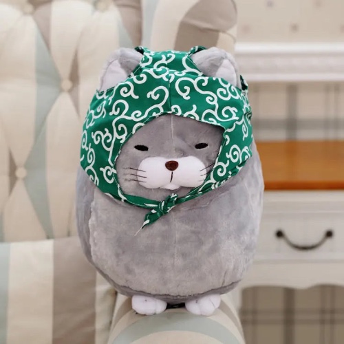 Christmas Gift: Cute 30cm Plush Cat - Gray / 30cm