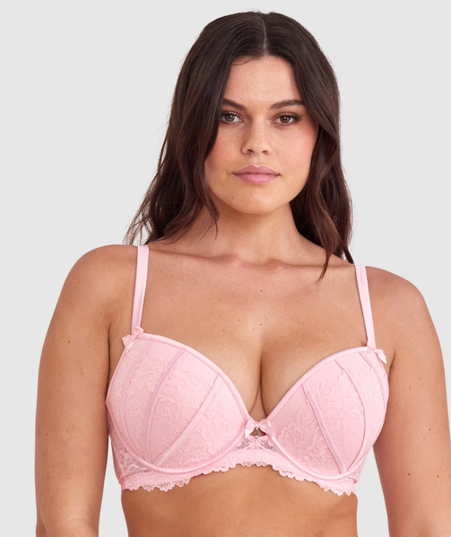 Bethany Push Up Bra - Pale Pink