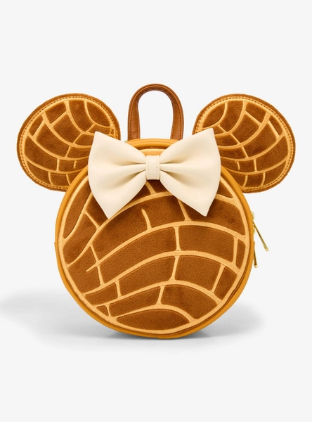 Loungefly Disney Minnie Mouse Chocolate Concha Figural Convertible Mini Backpack (BoxLunch 10th Anniversary Edition) - BoxLunch Exclusive