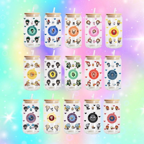 Hero Academy 16oz Can Glass