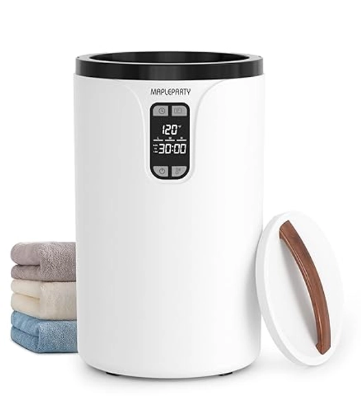 MAPLEPARTY Towel Warmer, 20L Towel Warmers for Bathroom with Timer Function, Temperature Adjustable, LED Display, Auto Shut Off, Even Heated Hot Towel Warmer for Oversized Towels, Bathrobes, Blankets