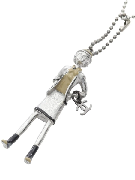 CHANEL Pre-Owned 1986~1988 Mademoiselle ball-chain necklace | One Size