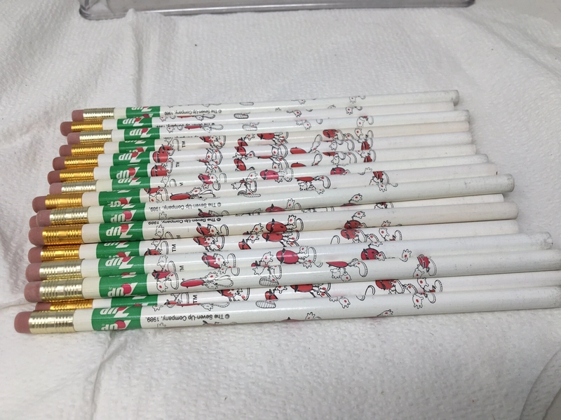 Lot of 20 7UP,  7 UP Soda  The UnCola Cool Spot Advertising Pencils NEW 7-UP
