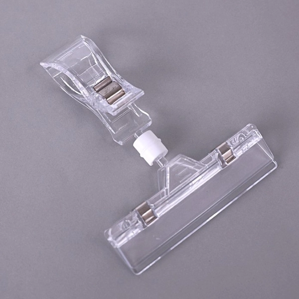 4PCS Plastic Merchandise Sign Holder Clip Tag Advertising Clips For Price Tag Display