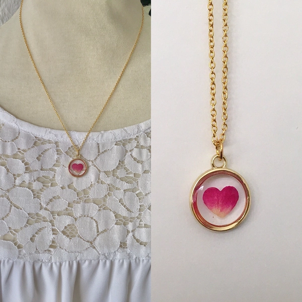 Echte Rose Kette, Geschenk für Mutter, Geschenk für Freundin