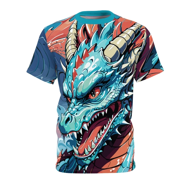 Drag-on Unisex Cut &amp; Sew Tee (AOP) - White stitching / 6 oz. / 2XL