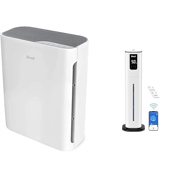 LEVOIT Air Purifiers for Home Large Room, HEPA Filter Cleaner with Washable Filter for Allergies & OasisMist 1000S (10L) Smart Humidifier for Home Large Room Bedroom, Last 100 Hours