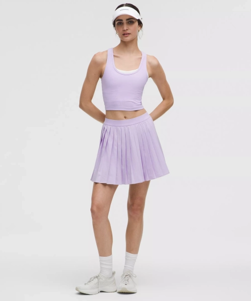 High-Rise Pleated Tennis Skirt