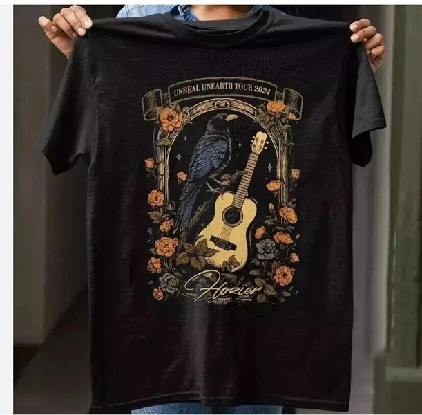 Hozier Tour 2024 T-shirt, Hozier Unreal Unearth Tour T-shirt S-5XL BL1263