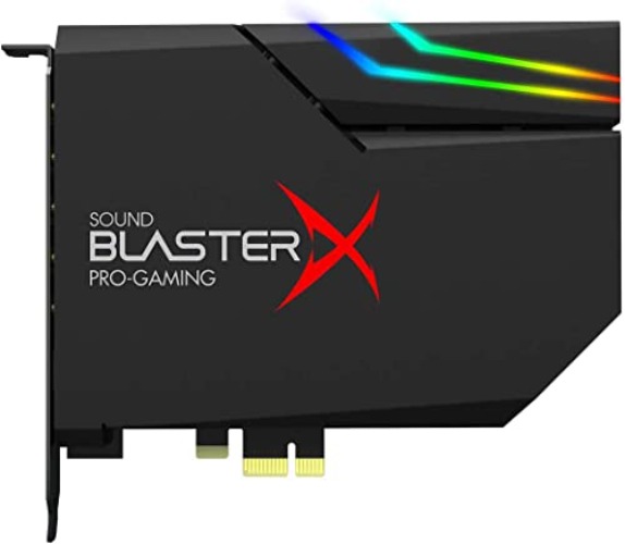 Creative Sound BlasterX AE-5 Plus Black SABRE32-class Hi-Resolution PCIe Gaming Sound Card and DAC (Renewed)