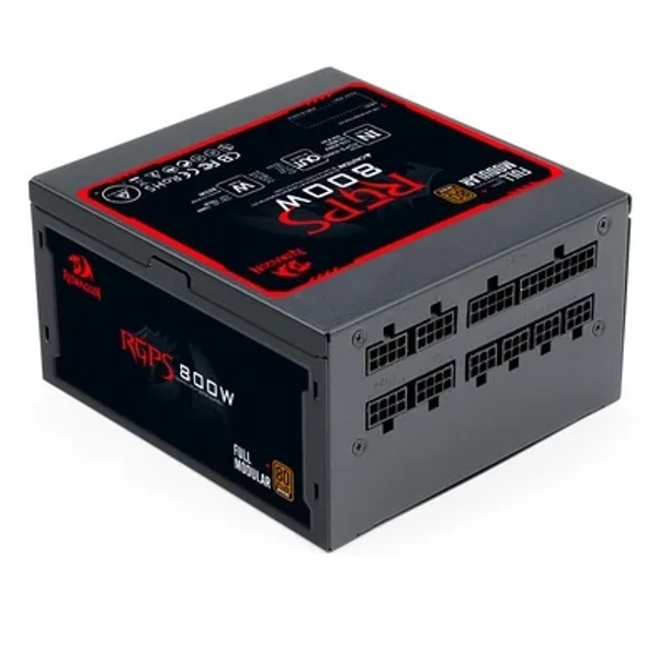 Fonte Gamer Redragon RGPS 800W, Full Modular, 80 Plus, Bronze, Preto -GC-PS011 V2