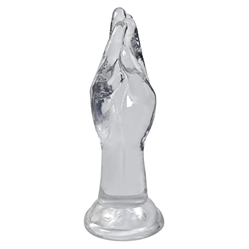 Realistic Hand Dildo with Strong Suction Cup Fist Anal Plugs Butt Plug Vaginal or Anal Fisting for Men Women Sex Factory Transparent