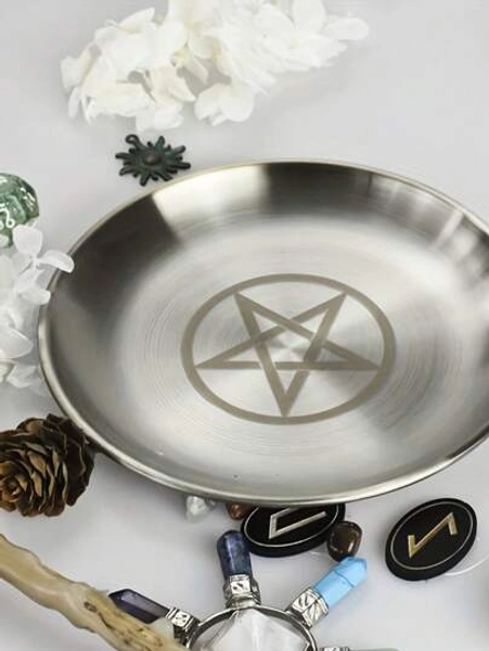 Silver Altar Plate With March Pentagram