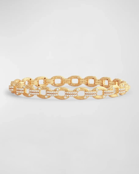 Enchanted Forest Chain Hinged Bangle