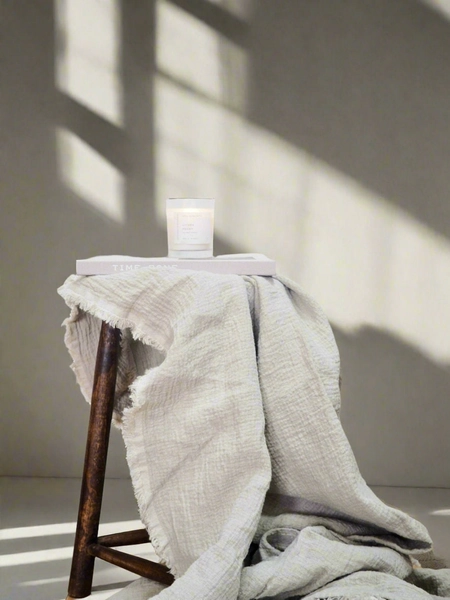 Pure Linen Throw Blanket