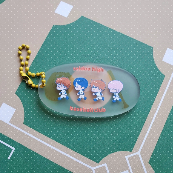seidou high baseball club frosted charm | hongslice on bigcartel