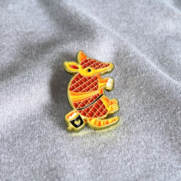 Solo Armadillo Enamel Pin – Unique Gift for Climbers – Rock Climbing Pin – Bouldering Pin