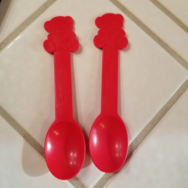 Yogurtland 2 Spoons Valentine’s Day Holiday Limited Edition Red Heart Bear