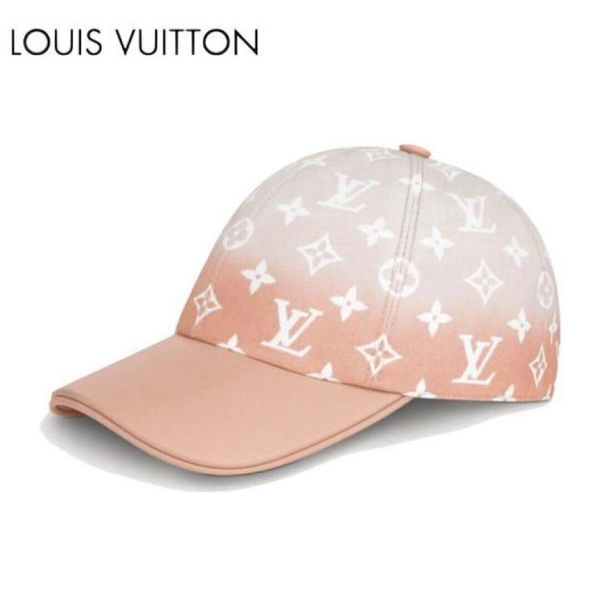 Louis Vuitton Casquette Monogram Pool Cap Size M Women 100% Cotton Pink 4215AK