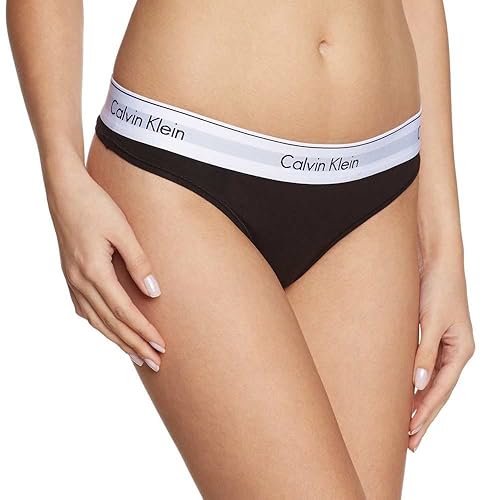 Calvin Klein Femme String Tanga - M - Noir (Black)